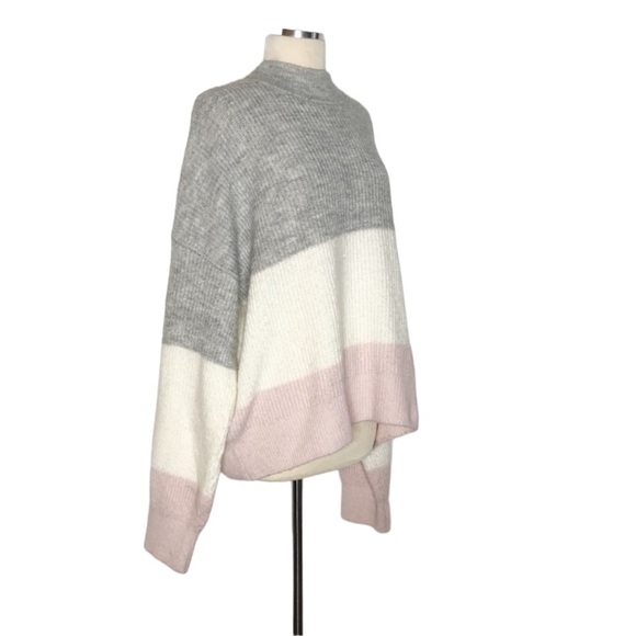 Topshop Striped Colorblock Chunky Sweater - Picture 6 of 12